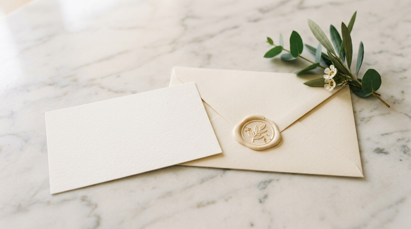 Gift certificate card with a massage clinic brand on a clean white surface