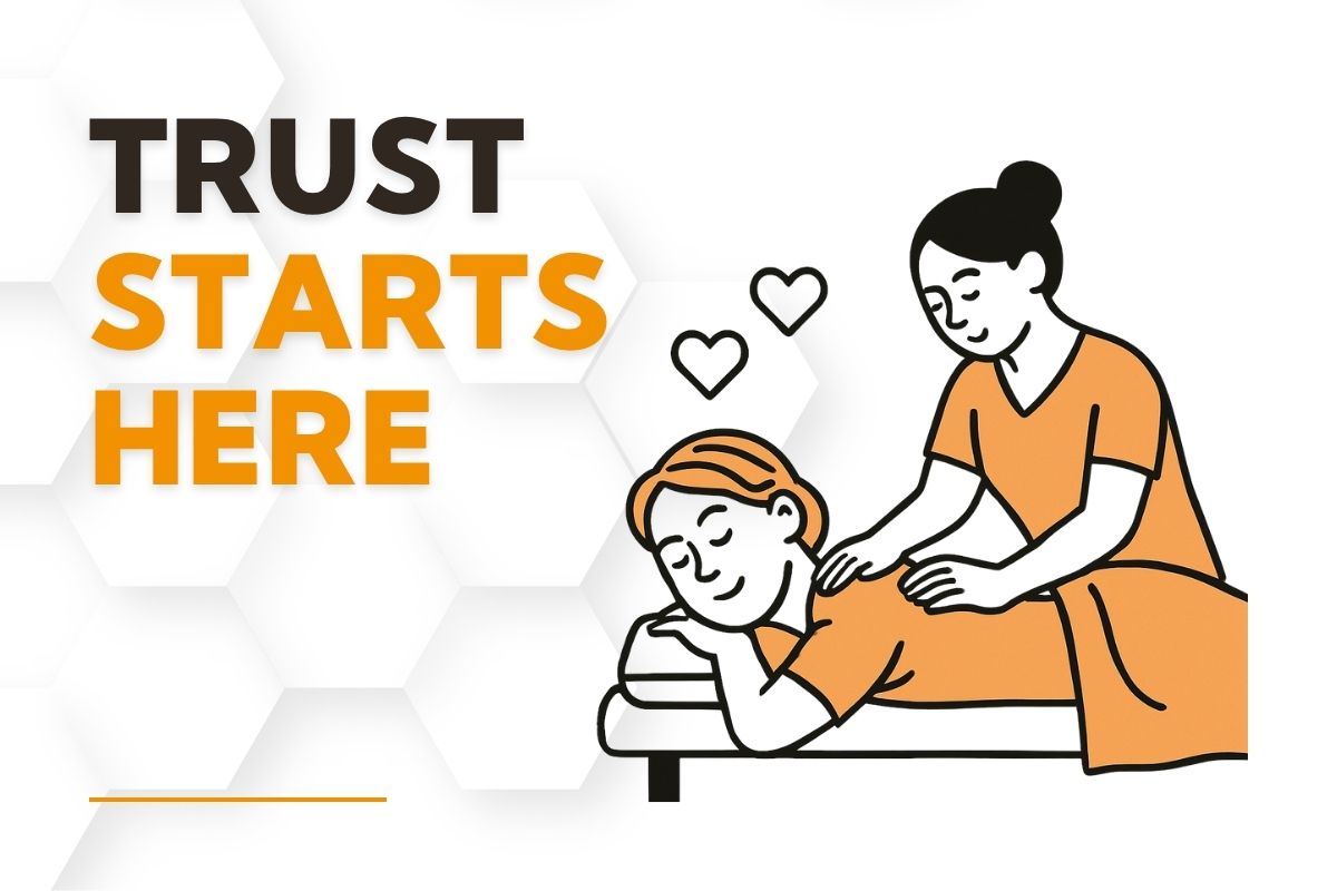 building trust with new massage therapy clients