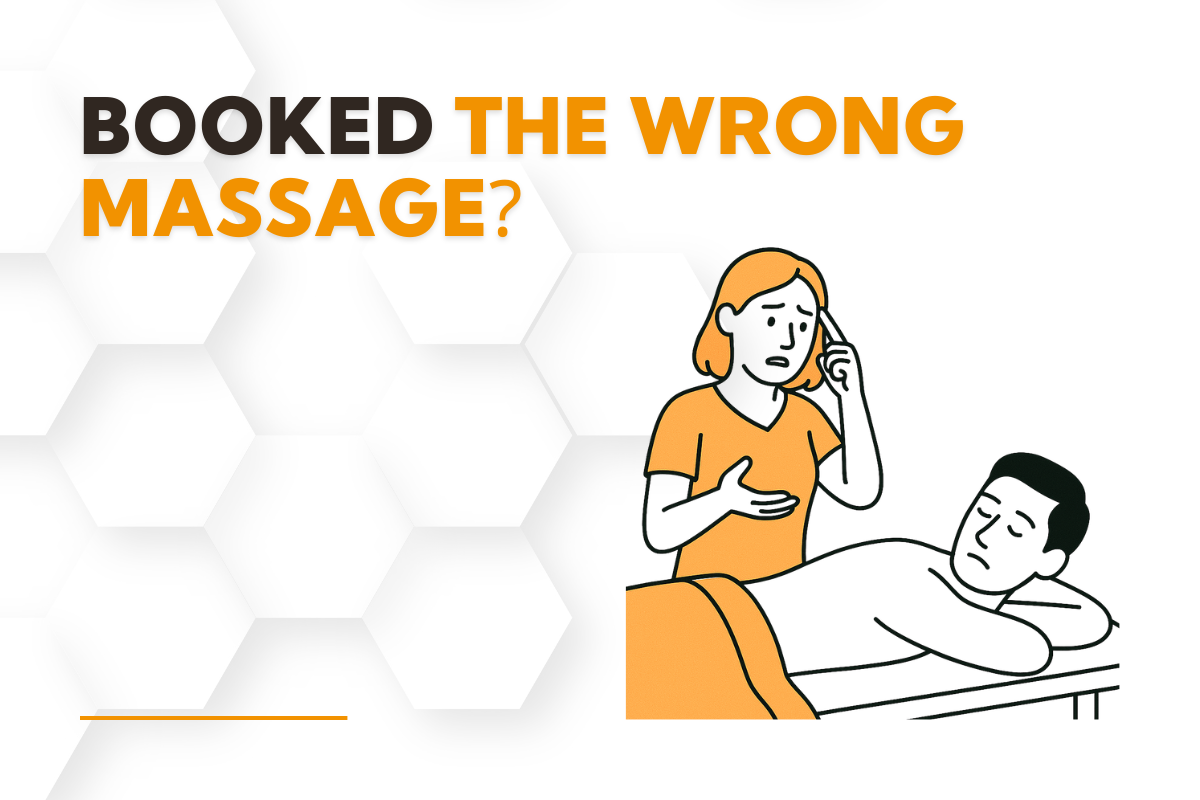client booked the wrong massage