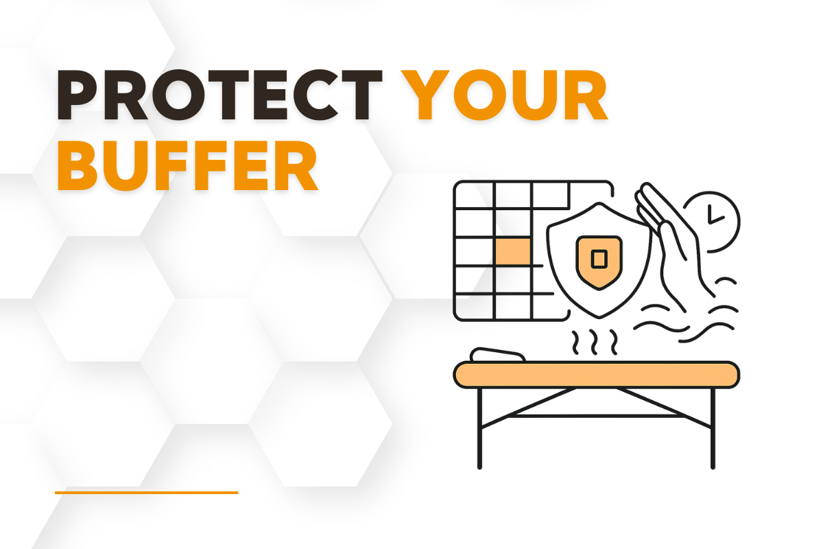 massage therapy scheduling buffer