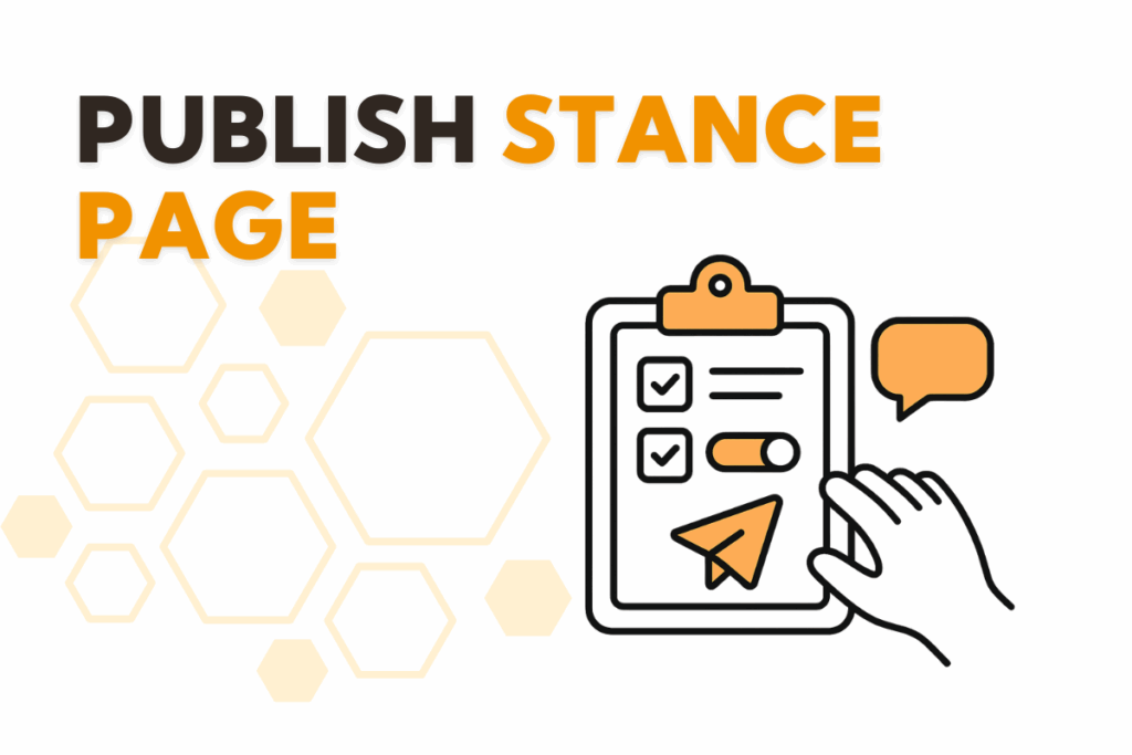 Publish Stance Page